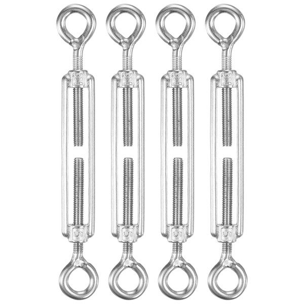 M METERXITY 4-Pack Turnbuckle Eye and Eye, M5 Stainless Steel