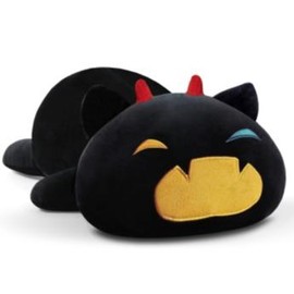 SNOWOLF 11.8" 19.7" Axolotl Plush Pillow Cat Plush Pillow Cute and Soft Axolotl Stuffed Animal Plush Cat  Unicorn Dinosaur Fox Plushie Toy Great Gift For Kids Christmas Gift for Boys Girls:_black cat_50cm/19.7inch