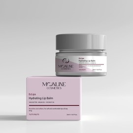 MOONLINE cosmetics EcLips Hydrating Lip Balm (Tuitti Fruitti), Vegan, Flavored, Coconut Oil Lip Balm, Shea Butter, Argan Oil, Long Lasting, Moisturization, Hydrates Dry & Chapped Lips, Vegan, Natural