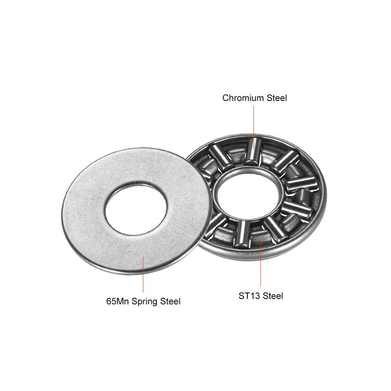 sourcing map AXK0821+2AS Needle Roller Thrust Bearings with 2 Washers,