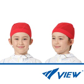 VIEW(ビュー) Swimming Mesh Swim Cap, Red, L