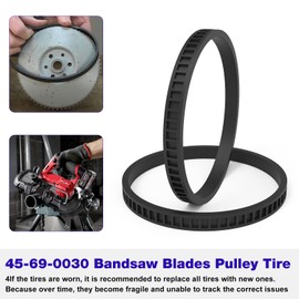 4 Pack 45-69-0030 Blades Pulley Tires For Bandsaw Series 2629-20 6242-6 2429-2