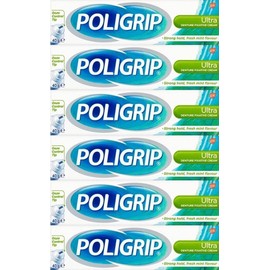 Poligrip Denture Fixative Cream Ultra 40g x 6 Packs by GSK