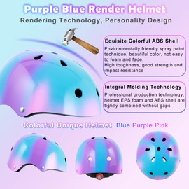 DINILEMU Kids Bike Helmet Pad Set for Kids Ages 3-5 5-8 Girls Boys Toddler Skateboard Helmet with Knee Pads Elbow Pads Wrist Guard Protective Gear Set for Sports Bicycle Roller Skating Scooter