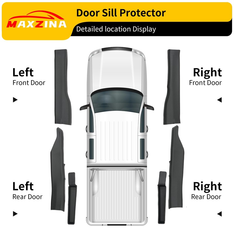 Maxzina Door Sill Protector Compatible with 2022-2025 Ford Maverick Inner