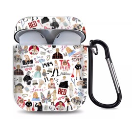 AirPod Pro, Airpods Pro Cute Case Cover for Air-Pods 1 & 2 pro Singer Design Earset Case Hard w Keychain