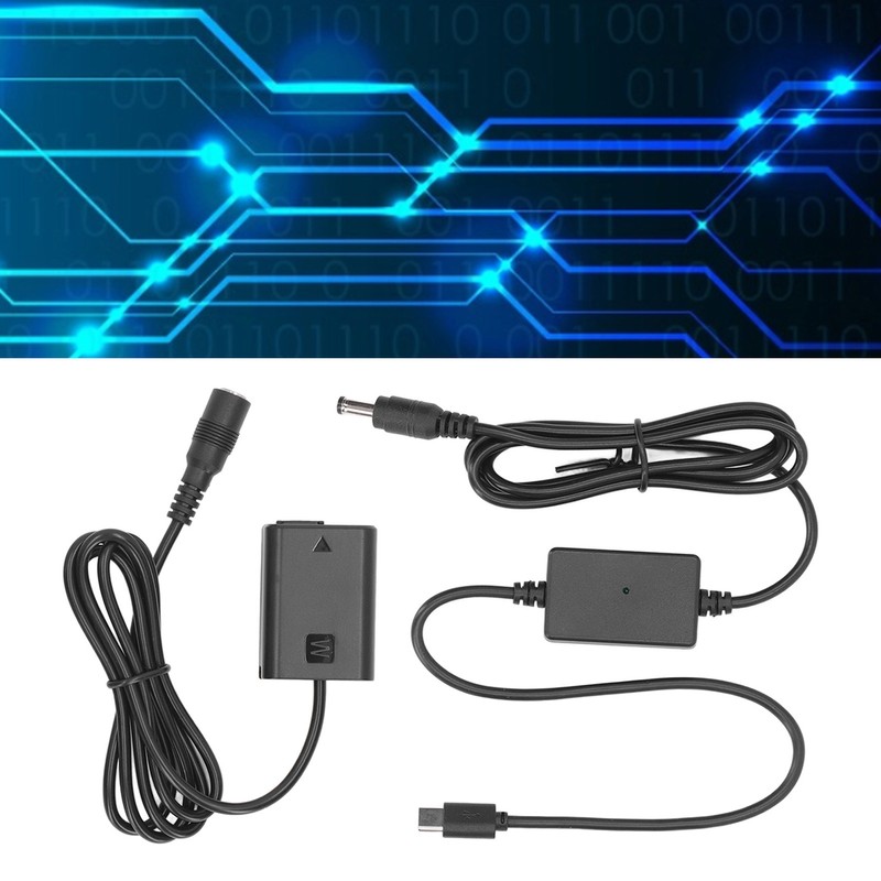 NP FW50 Dummy Battery Kit with TYPE C Buck Adapter