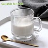 Qipecedm 6 PACK Premium Glass Coffee Mugs with Handle, 12