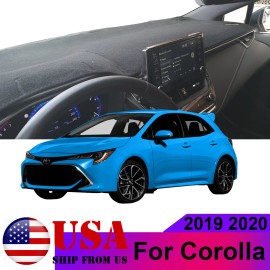 Xukey For 2019 -2023 Toyota Corolla Accessories Dashboard Dash Mat Sun Cover Pad Black