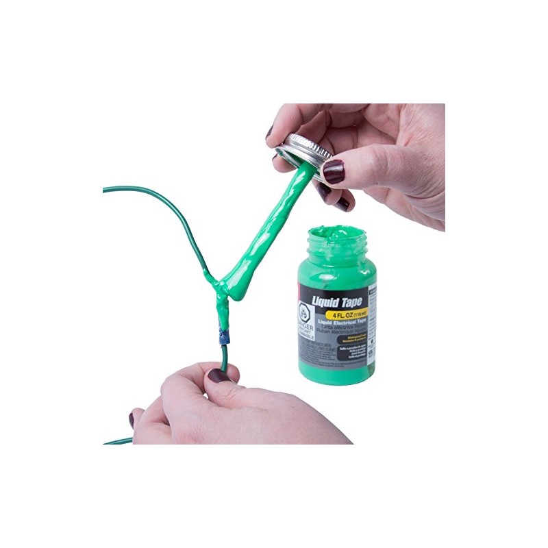 Gardner Bender LTG-400 Waterproof Liquid Electrical Tape, 4 oz, Green