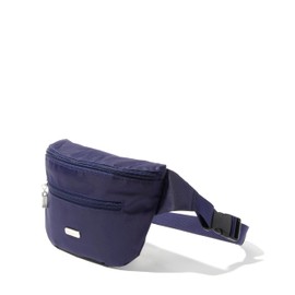 Baggallini Essential Belt Bag - 19" w x 6" h Crossbody Fanny Pack for Women - RFID Card Slots Adjustable Strap