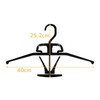 Oritani Shirt Hangers, Thin Hangers, Color Fit, Black, Set of