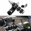 TDR Pair 1" Spike Chrome Hand Grips with Throttle Boss