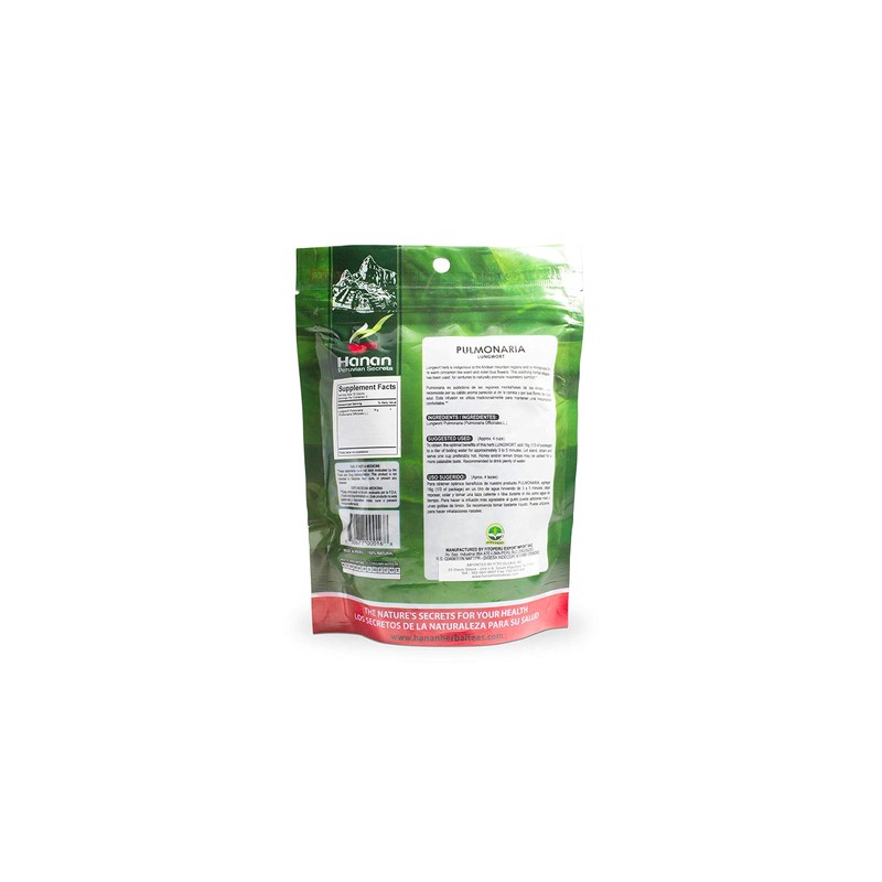 Hanan Peruvian Secrets Pulmonaria Herbal Tea | 100% Natural Lungwort