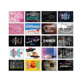 TypeStoff® 20 Pack Postcard Saver Set - Life is Life - A6 - 20 Different Designs with Sayings, Quotes and Aphorisms