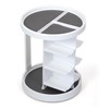 Copco White and Gray 2 Tier Vitamin Turntable with 6