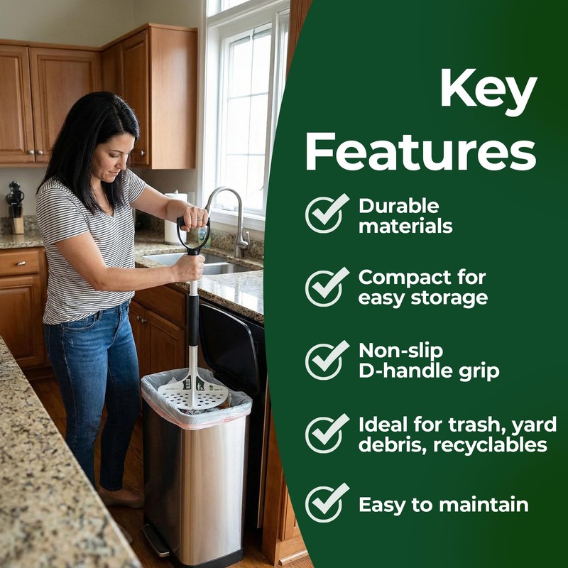 TAMP-IT Next Gen Manual Trash Compactor – Heavy Duty Smasher