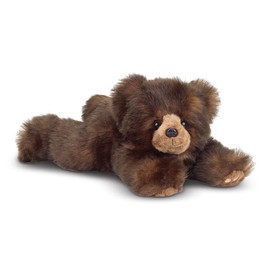 Bearington Snuggly Ben Plush Stuffed Animal Brown Grizzly Bear, 14"