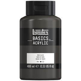 Liquitex BASICS Acrylic Paint, 400ml (13.5-oz) Bottle, Mars Black