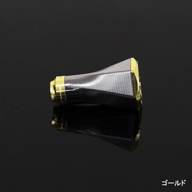 Daiwa S Size / Shimano A Type Compatible Aluminum Handle Knob GRP001 Daiwa Celtate Lubius Kaldia SHIMANO Twin Power Banquish Stradic Reel Custom Handle Parts Gold/Silver (ori-grp001) (Silver)