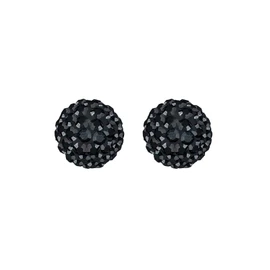 Elli Women's Elegant Ball Earrings with Crystals, Facet cut, Crystal