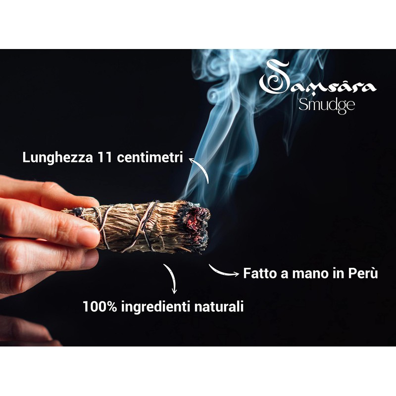 Samsara Smudge White Sage Yagra - Natural Sacred Incense in