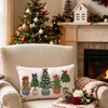 Christmas Blue Porcelain Lumbar Pillow Cover 12x20 Inch 1 Piece