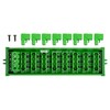 Screw Mount 30A/300V 8x4 Position Pluggable Terminal Block Distribution Module
