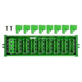 Screw Mount 30A/300V 8x4 Position Pluggable Terminal Block Distribution Module