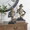 Deco 79 Polystone Musician Decorative Sculpture Home Decor Statues, Set