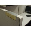 Over the Cube Quality Aluminum, Changeable Cubicle Nameplate Holder, Satin