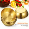 Golden Stainless Steel Sauce Dip Bowls Set of 6 with