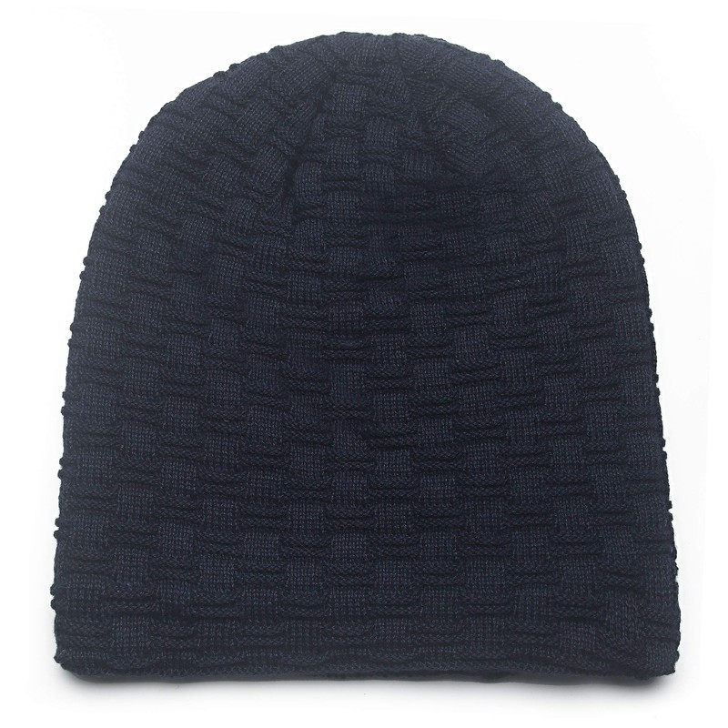 Hatstar Warm-lined, fine-knit women's, men's beanie hat with braided pattern