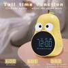 LEDHOLYT Kids Alarm Clock, Cute Pear Wake Up Kids Sleep