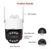 BOAVISION 5MP Outdoor Security Camera, 4G LTE WiFi RJ45 PTZ