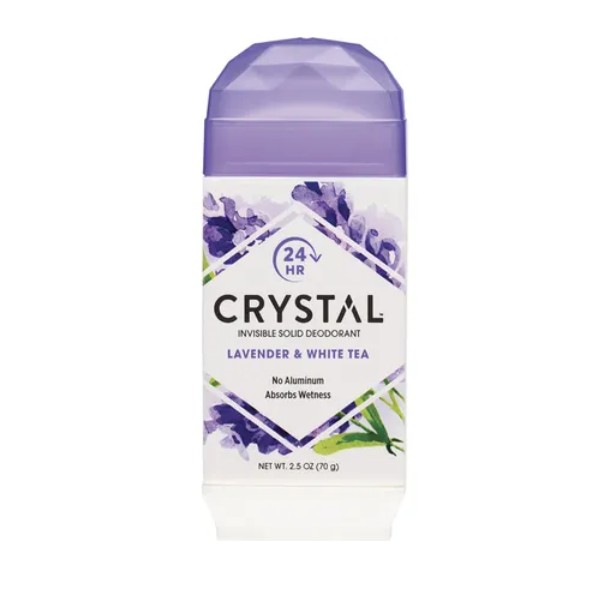 Natural Health Organics CRYSTAL Deodorant Stick Lavender and White Tea 70g
