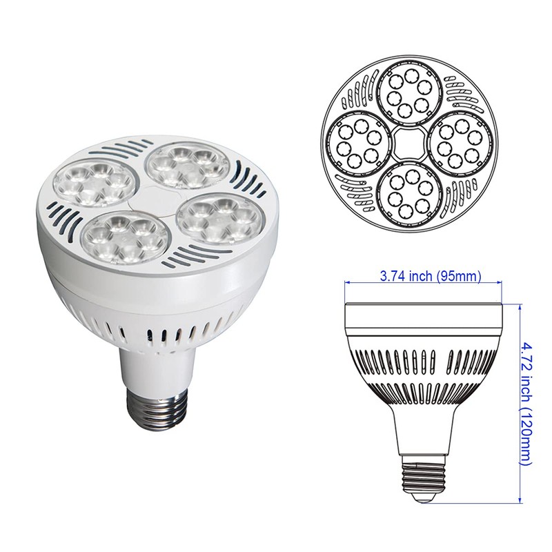 VAKESUN LED PAR30 Spotlight 35W 2900 Lumen 10000K 45° Cool
