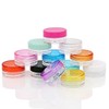Round cream sample bottle 3g empty bottle container for travel 2ea