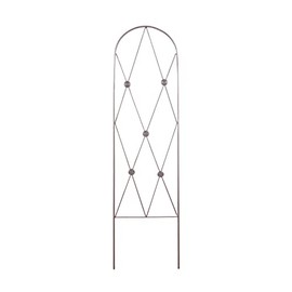 American Garden Works BPT Button Pot Trellis, 48" x 12", Matte Black