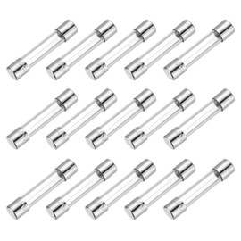 MECCANIXITY 1A 250V 5x20mm Time Delay Glass Fuse UL Listed Slow Blow Fuse for Home Appliances(Pack of 15)
