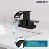 gotonovo Waterfall 4 Inch Centerset Bathroom Sink Faucet 2 Handle