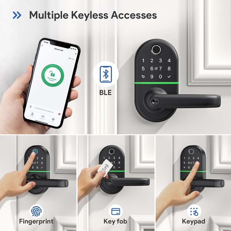 Smart Keypad Door Lock with Handle: NICE DIGI Keyless Entry
