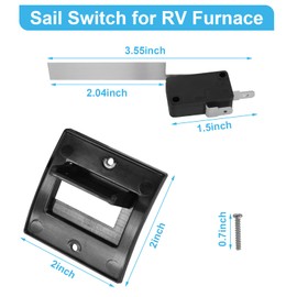 ulapithi 33082 Sail Switch for RV Furnace with Bracket Compatible with Dometic Atwood RV Furnace Sail Switch, Replacement 31094, 31093, 33081, 33082 (Pack of 2)