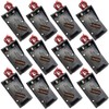 Ltvystore 9V Battery Clip Holder Black 12Pcs Single Slot ABS