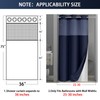 YellyHommy Stall No Hook Shower Curtain with Snap in Liner