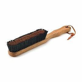 Nessentials Clothes Brush Bronze Wire and Bristles with Pearwood Handle