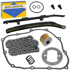 Cam Timing Chain & Guides Gasket Kit Compatible with Honda XR650L 1993-2024 XR600R 1988-2000 NX650 1988-1989