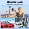 HAFOKO Adjustable Extension Rod 29 Inch Selfie Stick Handle Mount