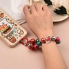 Christmas Phone Wristlet Lanyard Strap Keychain Bracelet Beaded Mobile Phone