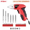 Hi-Spec 27pc 3.6V Red Small Power Electric Screwdriver Set. Cordless